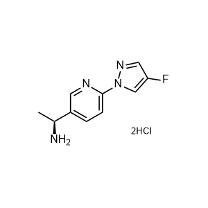 (S)-1-(6-(4-Fluoro-1H-pyrazol-1-yl)pyridin-3-yl)ethan-1-amine dihydrochloride