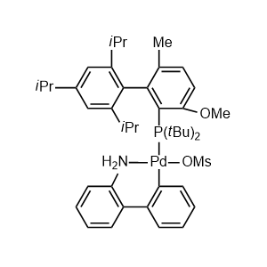 [2′-(Amino-κN)[1,1′-biphenyl]-2-yl-κC][bis(1,1-dimethylethyl)[3-methoxy-6-methyl-2′,4′,6′-tris(1-methylethyl)[1,1′-biphenyl]-2-yl]phosphine-κP](methanesulfonato-κO)palladium