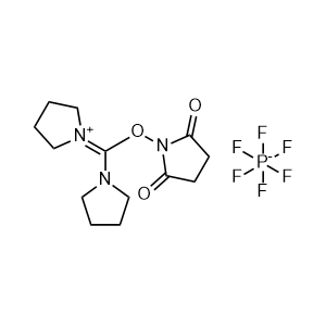 1-(((2,5-Dioxopyrrolidin-1-yl)oxy)(pyrrolidin-1-yl)methylene)pyrrolidin-1-ium hexafluorophosphate(V)