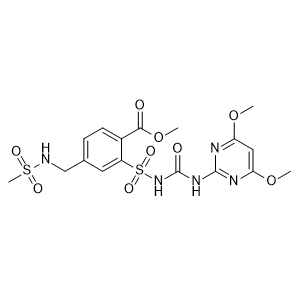 methyl 2-(N-((4,6-dimethoxypyrimidin-2-yl)carbamoyl)sulfamoyl)-4-(methylsulfonamidomethyl)benzoate