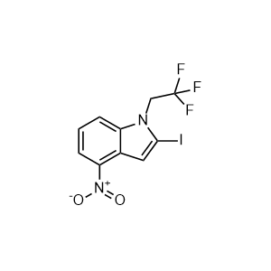 2-Iodo-4-nitro-1-(2,2,2-trifluoroethyl)-1H-indole