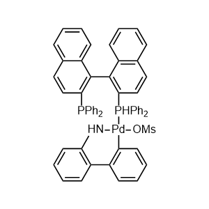 Methanesulfonato[2,2'-bis(diphenylphosphino)-1,1'-binaphthyl](2'-amino-1,1'-biphenyl-2-yl)palladium(II)