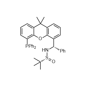[S(R)]-N-[(S)-(phenyl)[5-(Diphenylphosphino)-9,9-dimethyl-9H-xanthen-4-yl](phenyl)methyl]-2-methyl-2-propanesulfinamide