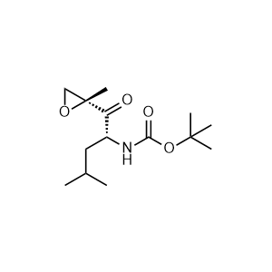 tert-Butyl ((R)-4-methyl-1-((R)-2-methyloxiran-2-yl)-1-oxopentan-2-yl)carbamate