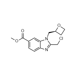 (S)-Methyl 2-(chloromethyl)-1-(oxetan-2-ylmethyl)-1H-benzo[d]imidazole-6-carboxylate