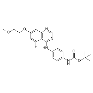 tert-Butyl (4-((5-fluoro-7-(2-methoxyethoxy)quinazolin-4-yl)amino)phenyl)carbamate