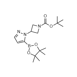 tert-Butyl 3-(5-(4,4,5,5-tetramethyl-1,3,2-dioxaborolan-2-yl)-1H-pyrazol-1-yl)azetidine-1-carboxylate