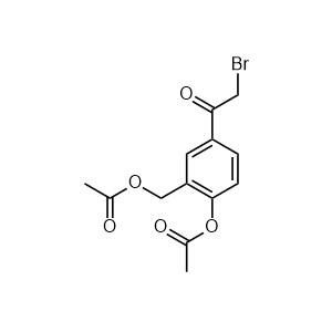 1-(4-Acetyloxy)-3-((acetyloxy)methyl)phenyl)-2-bromoethanone