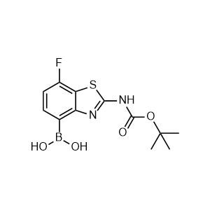 (2-((tert-Butoxycarbonyl)amino)-7-fluorobenzo[d]thiazol-4-yl)boronic acid