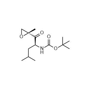 tert-Butyl ((S)-4-Methyl-1-((R)-2-methyloxiran-2-yl)-1-oxopentan-2-yl)carbamate