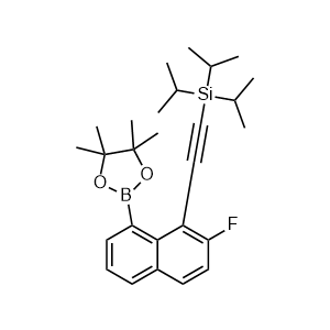 ((2-Fluoro-8-(4,4,5,5-tetramethyl-1,3,2-dioxaborolan-2-yl)naphthalen-1-yl)ethynyl)triisopropylsilane