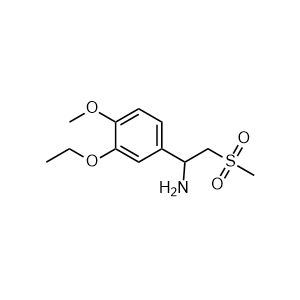 1-(3-Ethoxy-4-methoxyphenyl)-2-(methylsulfonyl)ethanamine