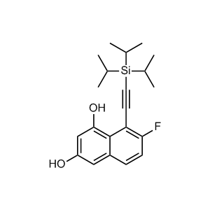 7-Fluoro-8-((triisopropylsilyl)ethynyl)naphthalene-1,3-diol