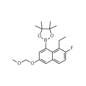 2-(8-Ethyl-7-fluoro-3-(methoxymethoxy)naphthalen-1-yl)-4,4,5,5-tetramethyl-1,3,2-dioxaborolane
