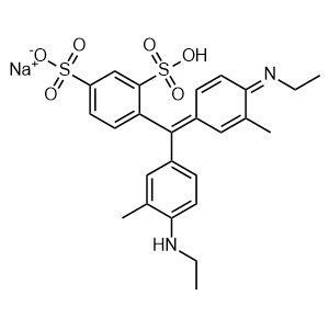 Sodium 4-((4-(ethylamino)-3-methylphenyl)(4-(ethylimino)-3-methylcyclohexa-2,5-dien-1-ylidene)methyl)-3-sulfobenzenesulfonate
