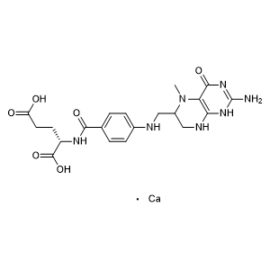 Calcium (4-(((2-amino-5-methyl-4-oxo-3,4,5,6,7,8-hexahydropteridin-6-yl)methyl)amino)benzoyl)-L-glutamate