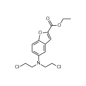 Ethyl 5-(bis(2-chloroethyl)amino)benzofuran-2-carboxylate
