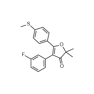 4-(3-fluorophenyl)-2,2-dimethyl-5-(4-(methylthio)phenyl)furan-3(2H)-one