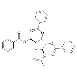 (2R,3S,4S,5S)-2-Acetoxy-5-((benzoyloxy)methyl)tetrahydrofuran-3,4-diyl dibenzoate