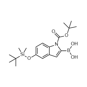 (1-(tert-butoxycarbonyl)-5-((tert-butyldimethylsilyl)oxy)-1H-indol-2-yl)boronic acid