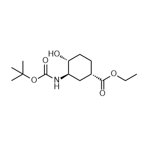 Ethyl (1S,3R,4R)-3-{[(tert-butoxy)carbonyl]amino}-4-hydroxycyclohexane-1-carboxylate