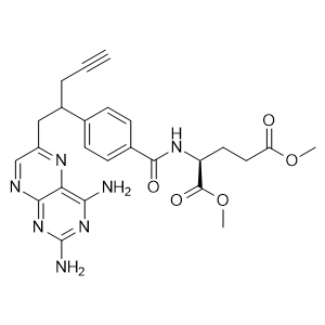 (2S)-dimethyl 2-(4-(1-(2,4-diaminopteridin-6-yl)pent-4-yn-2-yl)benzamido)pentanedioate