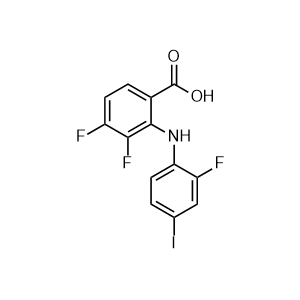3,4-Difluoro-2-((2-fluoro-4-iodophenyl)amino)benzoic acid