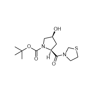 tert-Butyl (2S,4S)-4-hydroxy-2-(thiazolidine-3-carbonyl)pyrrolidine-1-carboxylate
