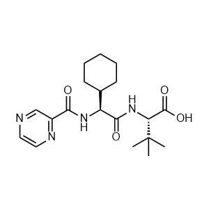 (S)-2-((S)-2-Cyclohexyl-2-(pyrazine-2-carboxamido)acetamido)-3,3-dimethylbutanoic acid