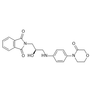 (R)-2-(2-Hydroxy-3-((4-(3-oxomorpholino)phenyl)amino)propyl)isoindoline-1,3-dione