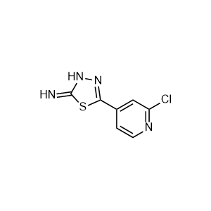 5-(2-chloropyridin-4-yl)-1,3,4-thiadiazol-2(3H)-imine