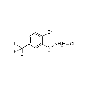 (2-bromo-5-(trifluoromethyl)phenyl)hydrazine hydrochloride