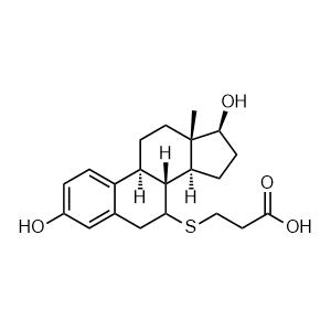 3-(((7R,8R,9S,13S,14S,17S)-3,17-Dihydroxy-13-methyl-7,8,9,11,12,13,14,15,16,17-decahydro-6H-cyclopenta[a]phenanthren-7-yl)thio)propanoic acid