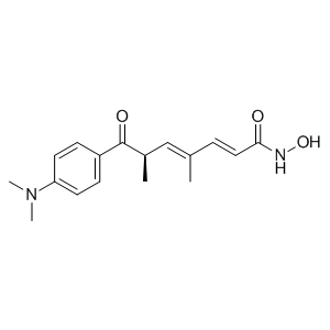 (R,2E,4E)-7-(4-(dimethylamino)phenyl)-N-hydroxy-4,6-dimethyl-7-oxohepta-2,4-dienamide