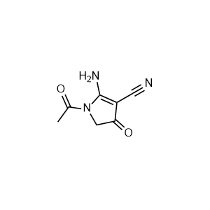 1-acetyl-2-amino-4-oxo-4,5-dihydro-1H-pyrrole-3-carbonitrile