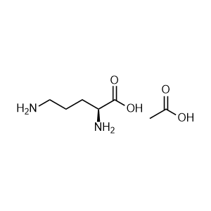 (S)-2,5-diaminopentanoic acid compound with acetic acid (1:1)