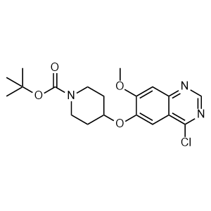 tert-Butyl 4-[(4-chloro-7-methoxyquinazolin-6-yl)oxy]piperidine-1-carboxylate