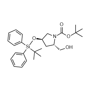 tert-Butyl (2S,4R)-4-((tert-butyldiphenylsilyl)oxy)-2-(hydroxymethyl)pyrrolidine-1-carboxylate