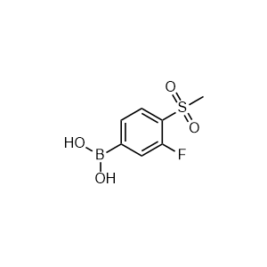 (3-fluoro-4-(methylsulfonyl)phenyl)boronic acid
