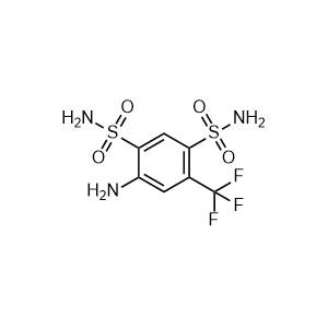 4-Amino-6-(trifluoromethyl)benzene-1,3-disulfonamide