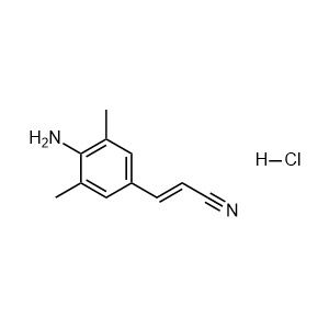 (E)-3-(4-amino-3,5-dimethylphenyl)acrylonitrile hydrochloride