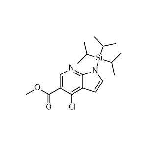 Methyl 4-chloro-1-(triisopropylsilyl)-1H-pyrrolo[2,3-b]pyridine-5-carboxylate