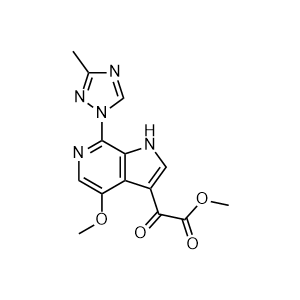 Methyl 2-(4-methoxy-7-(3-methyl-1H-1,2,4-triazol-1-yl)-1H-pyrrolo[2,3-c]pyridin-3-yl)-2-oxoacetate