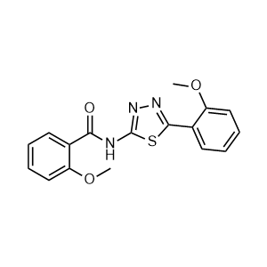 2-methoxy-N-(5-(2-methoxyphenyl)-1,3,4-thiadiazol-2-yl)benzamide