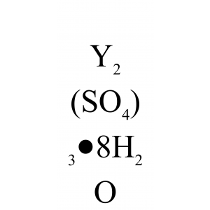 Yttrium sulfate octahydrate