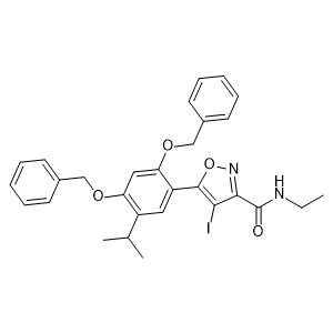 5-(2,4-bis(benzyloxy)-5-isopropylphenyl)-N-ethyl-4-iodoisoxazole-3-carboxamide