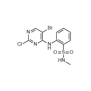 2-(5-Bromo-2-chloro-pyrimidin-4-ylamino)-N-methyl-benzenesulfonamide