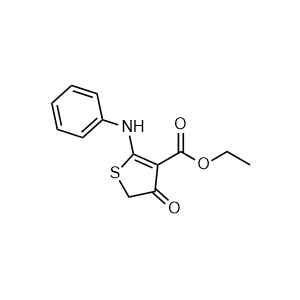 Ethyl 2-anilino-4-oxo-4,5-dihydro-3-thiophenecarboxylate