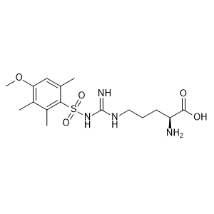 N<font face="Symbol">w</font>-((4-methoxy-2,3,6-trimethylphenyl)sulfonyl)-L-arginine
