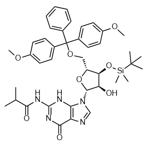 N2-Isobutyryl-5'-O-(4,4'-dimethoxytrityl)-3'-O-tert-butyldimethylsilyl guanosine